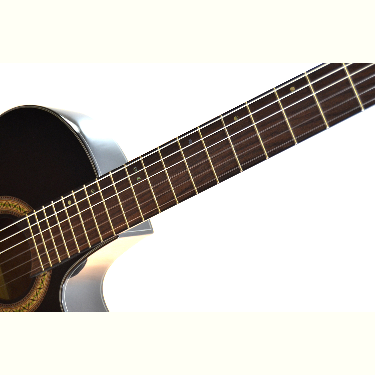 Ibanez GA35TCE Nylon Thin Cutaway Nylon String Acoustic Guitar Dark Violin Sunburst The