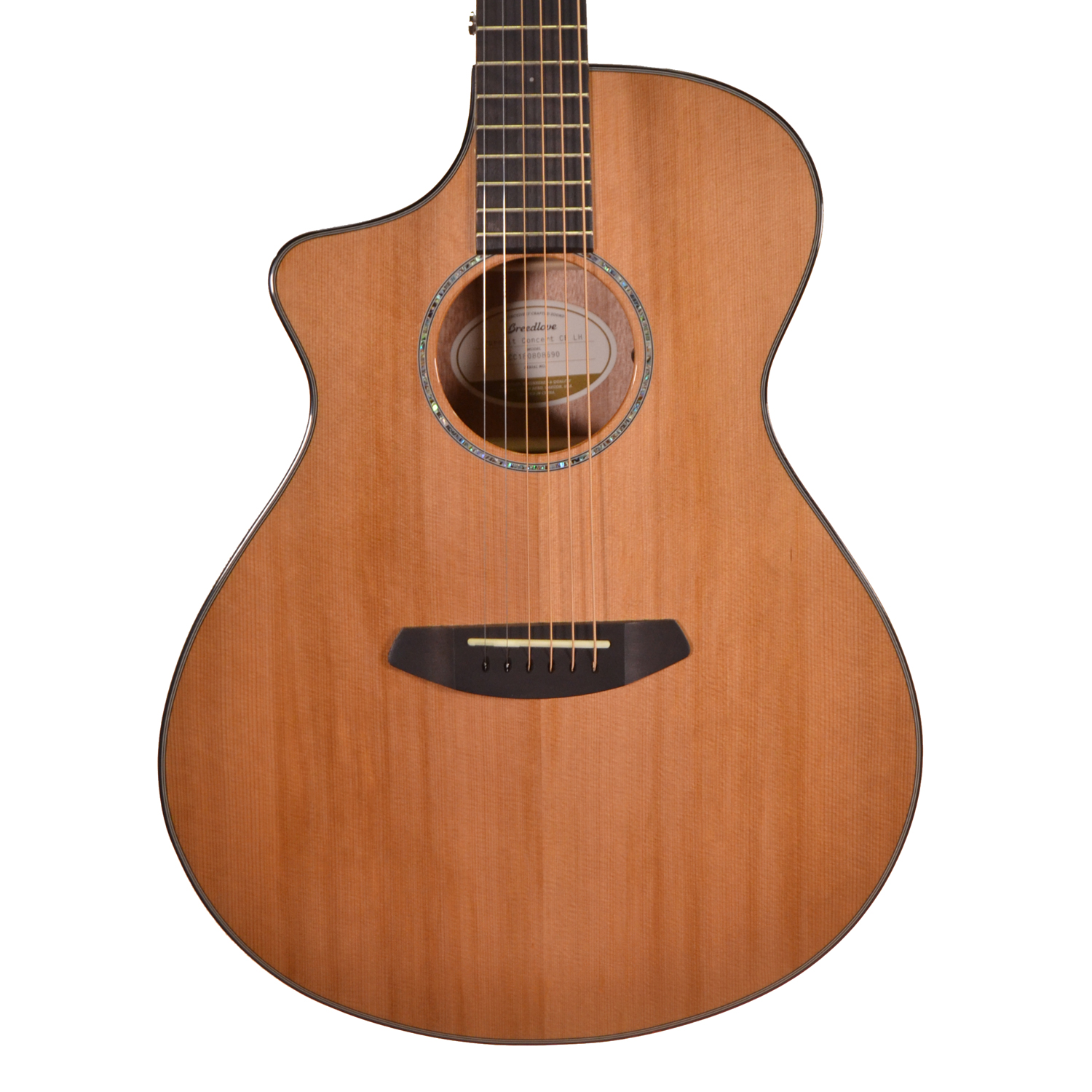 Breedlove PSCN01CERCMA Pursuit Concert CE Left Handed Red Cedar