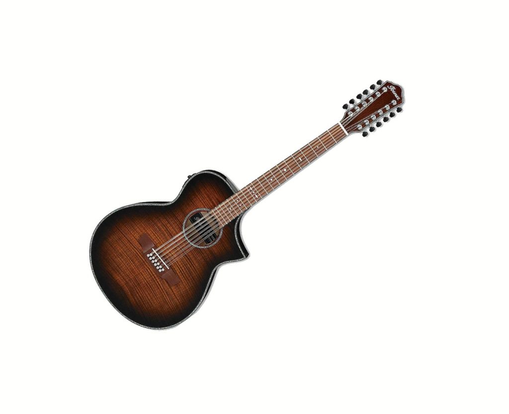 Ibanez AEWC4012FMTIB 12 String Acoustic/Electric Guitar Tiger Burst
