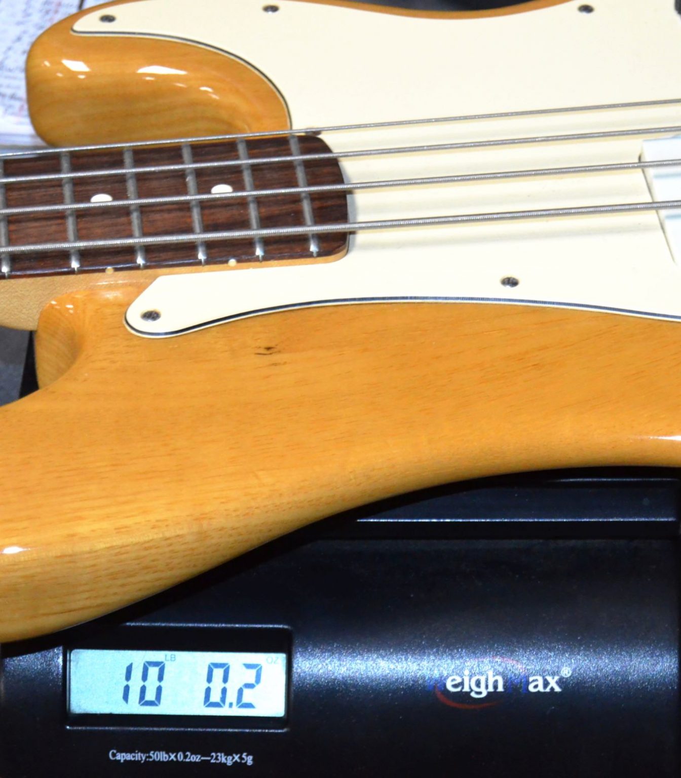 Fender Elite II Precision Bass Natural Gloss Finish 1983 w/ Gig Bag