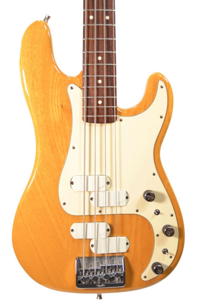 Fender Elite II Precision Bass Natural Gloss Finish 1983 w/ Gig Bag