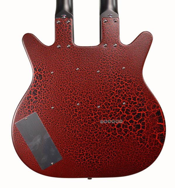 Danelectro - 6/12 Double Neck Electric Guitar - Red Crackle Finish - Image 7