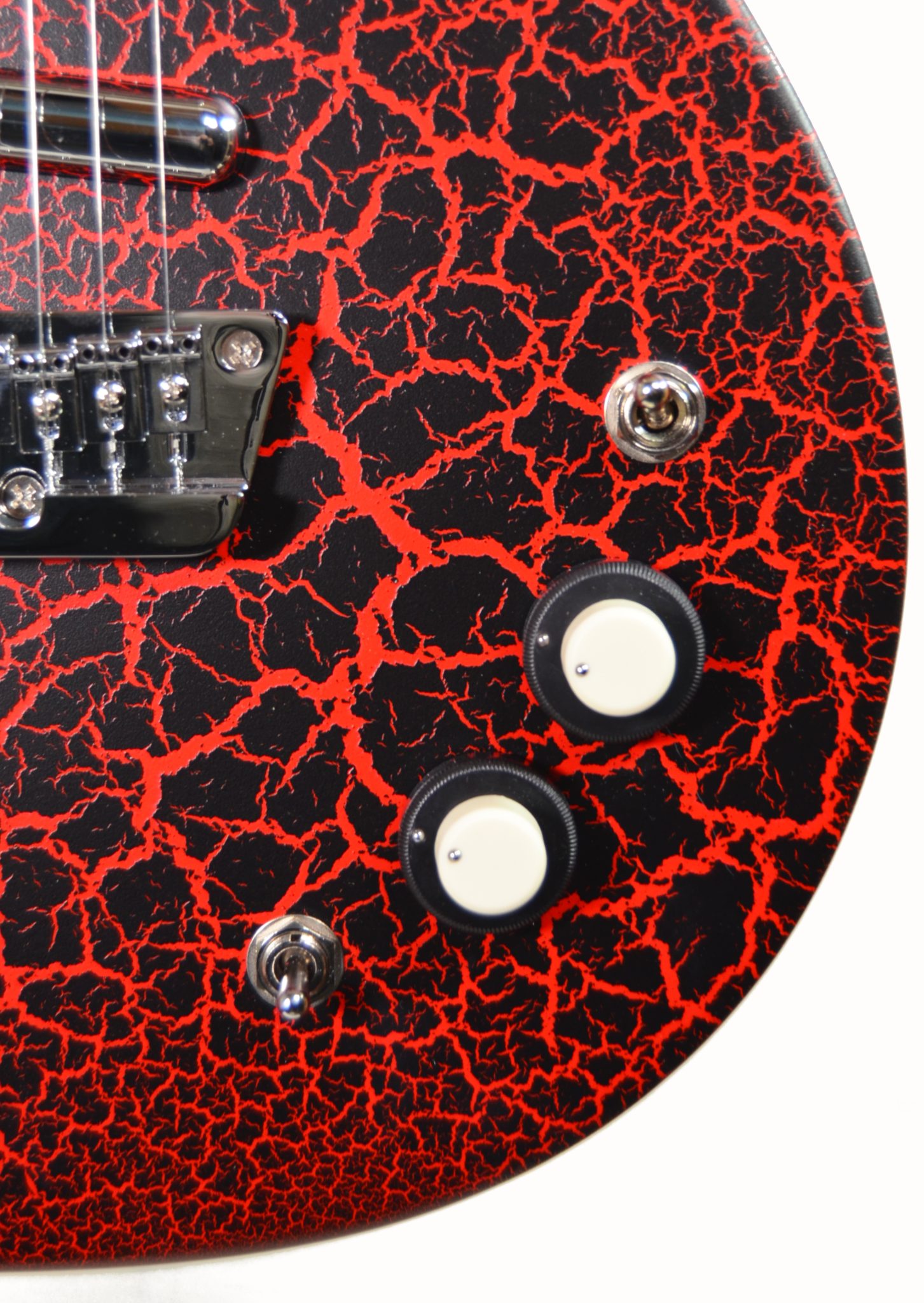 Danelectro - 6/12 Double Neck Electric Guitar - Red Crackle
