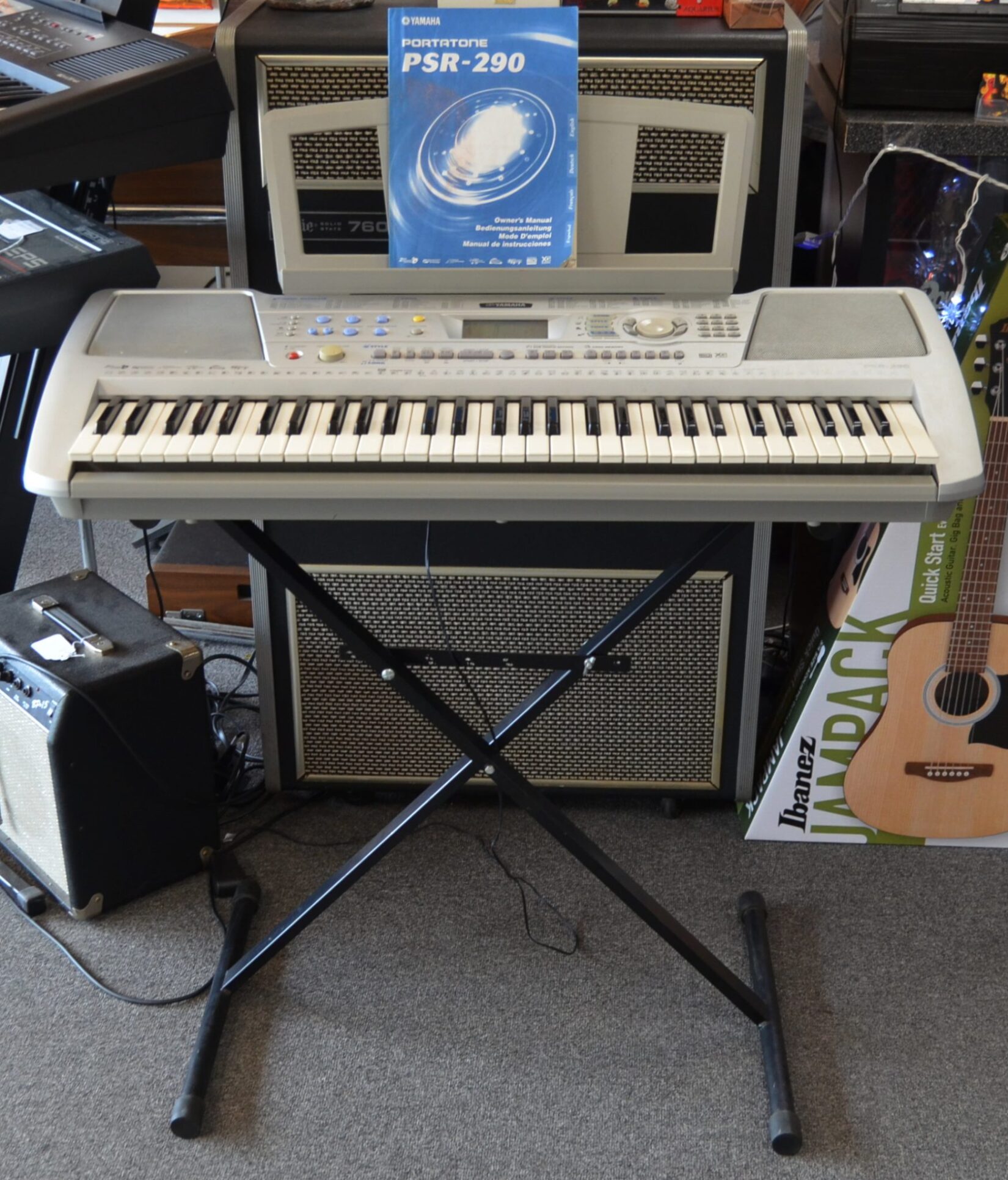 Yamaha - PSR-290 PortaTone Electric Keyboard w/ Stand - Used