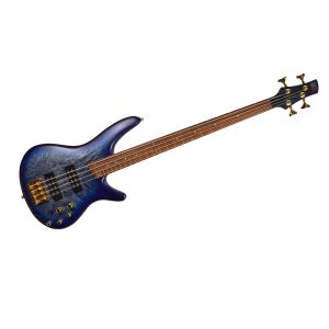 Ibanez - SR300EDX-CZM Cosmic Blue Frozen Matte Active 4 String Bass Guitar w/ Gig Bag - Used