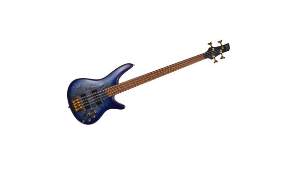 Ibanez - SR300EDX-CZM Cosmic Blue Frozen Matte Active 4 String Bass Guitar w/ Gig Bag - Used