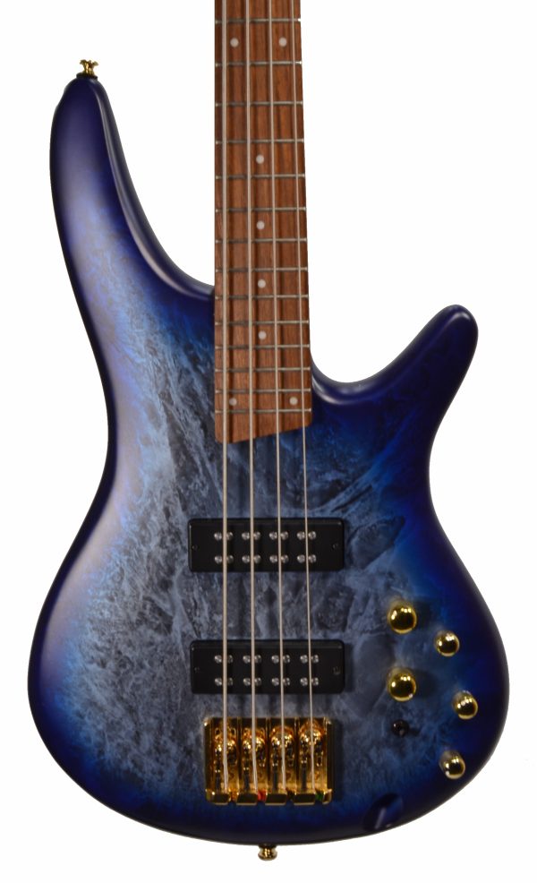 Ibanez - SR300EDX-CZM Cosmic Blue Frozen Matte Active 4 String Bass Guitar w/ Gig Bag - Used - Image 2