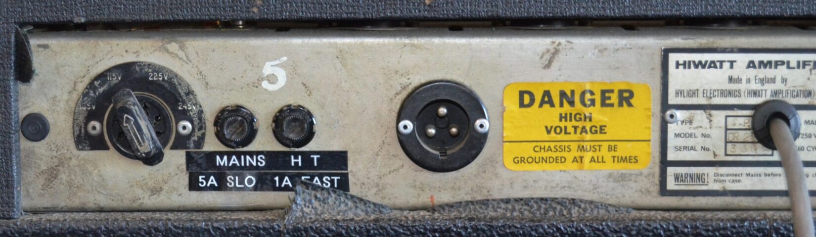 Hi-Watt Custom 200 DR201 Guitar Amplifier Head 1972 - Used - Image 11
