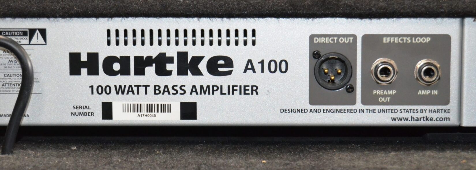 Hartke - A100 Bass Combo Amplifier 100w - Used - Image 11