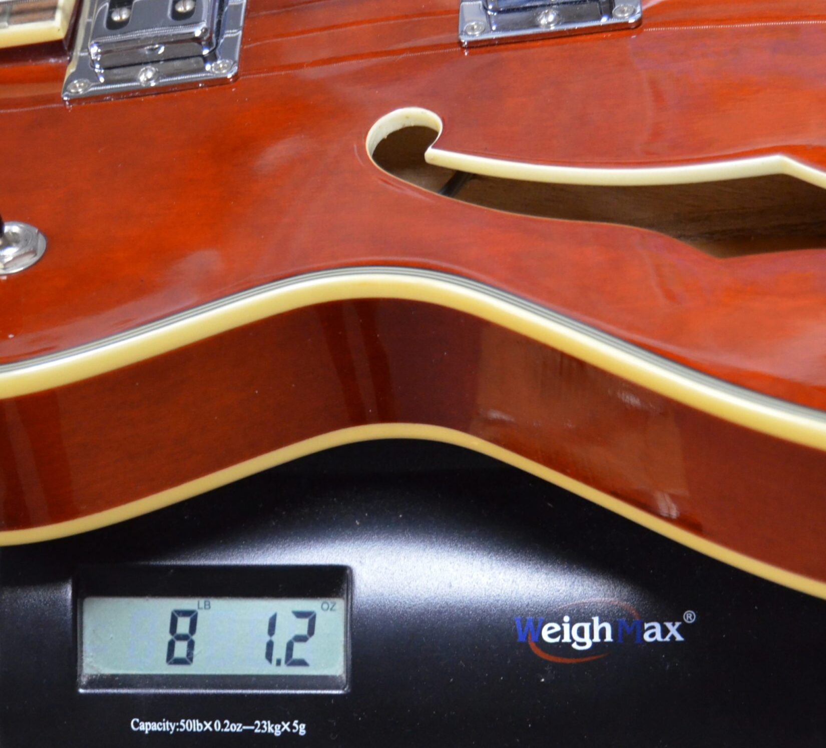 Eastwood Guitars - Classic 4 - Walnut Finish 4 String Semi Hollow Bass Guitar - Used - Image 9