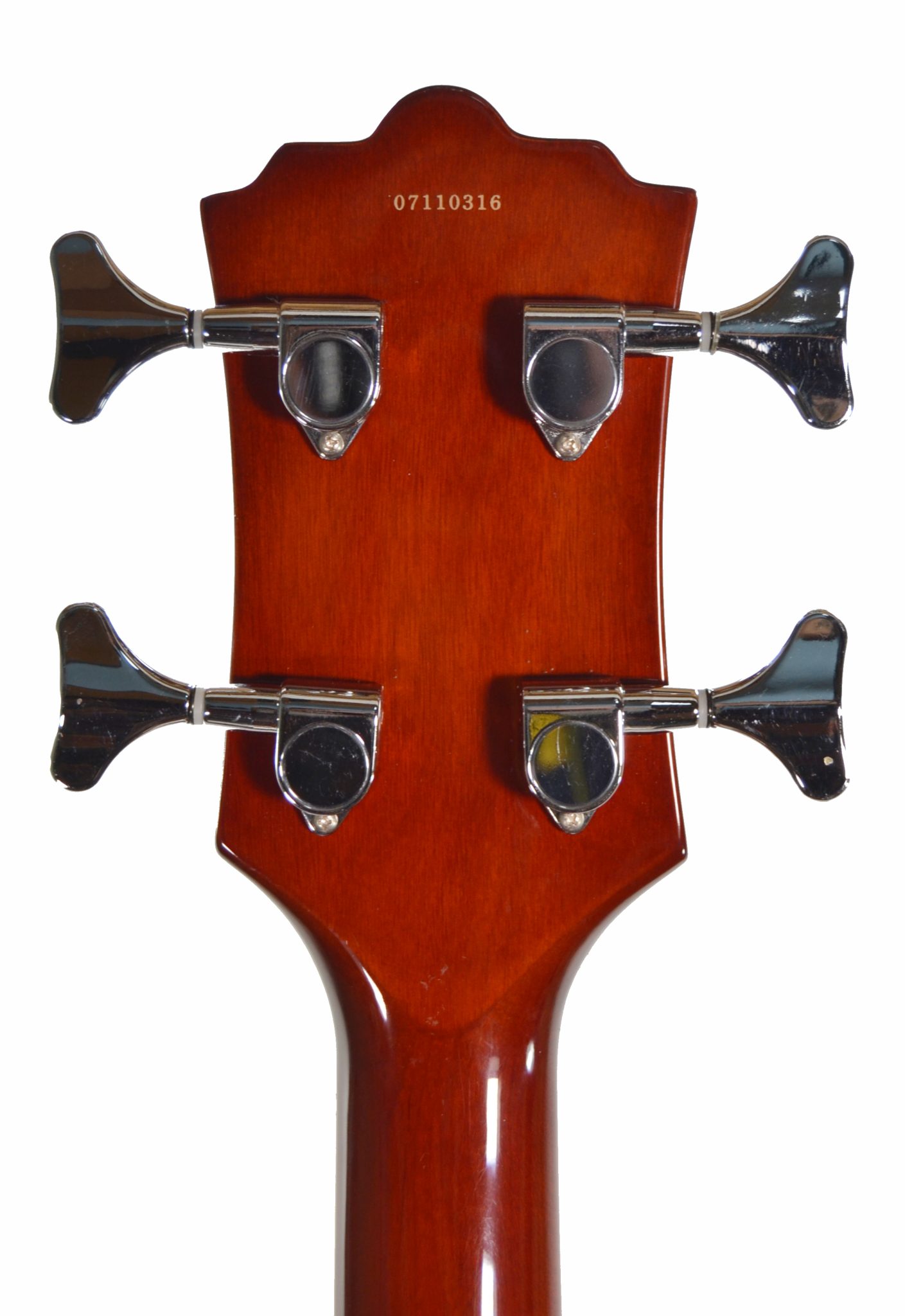 Eastwood Guitars - Classic 4 - Walnut Finish 4 String Semi Hollow Bass Guitar - Used - Image 4