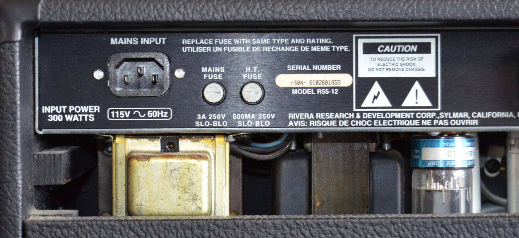 Rivera - Fifty Five Twelve Guitar Combo Amplifier w/ Ft. Switch - Used - Image 8