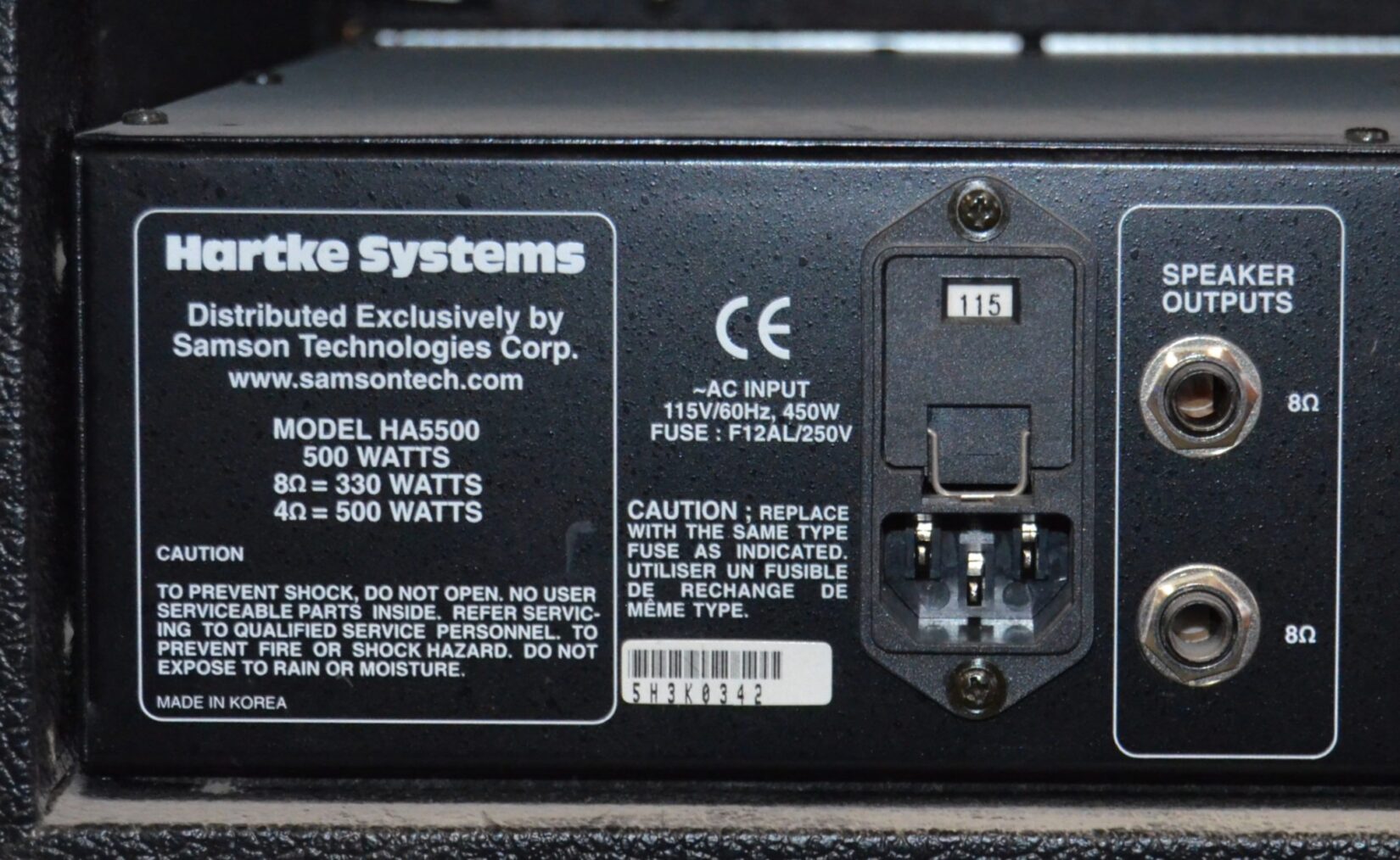 Hartke - HA5500 - 500w Bass Amplifier Head - Used - Image 10