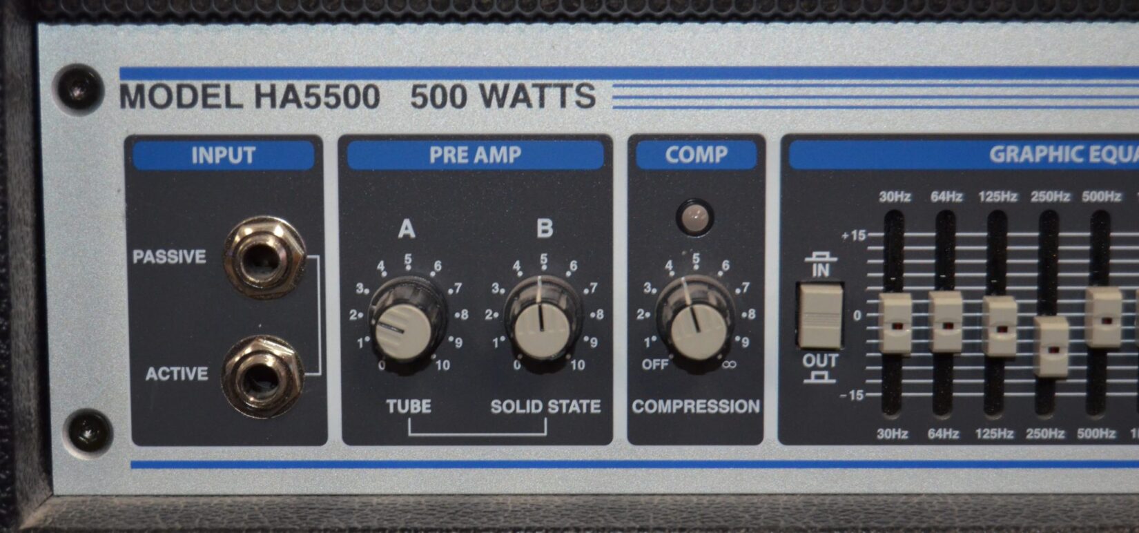 Hartke - HA5500 - 500w Bass Amplifier Head - Used - Image 4