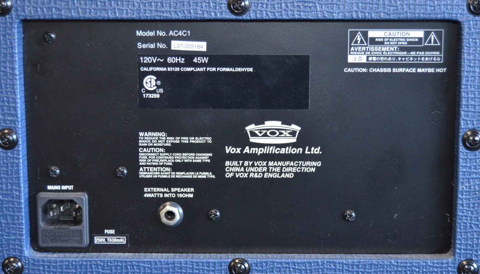 Vox - AC4C1B Limited Edition Guitar Combo Amplifier - Used - Image 6