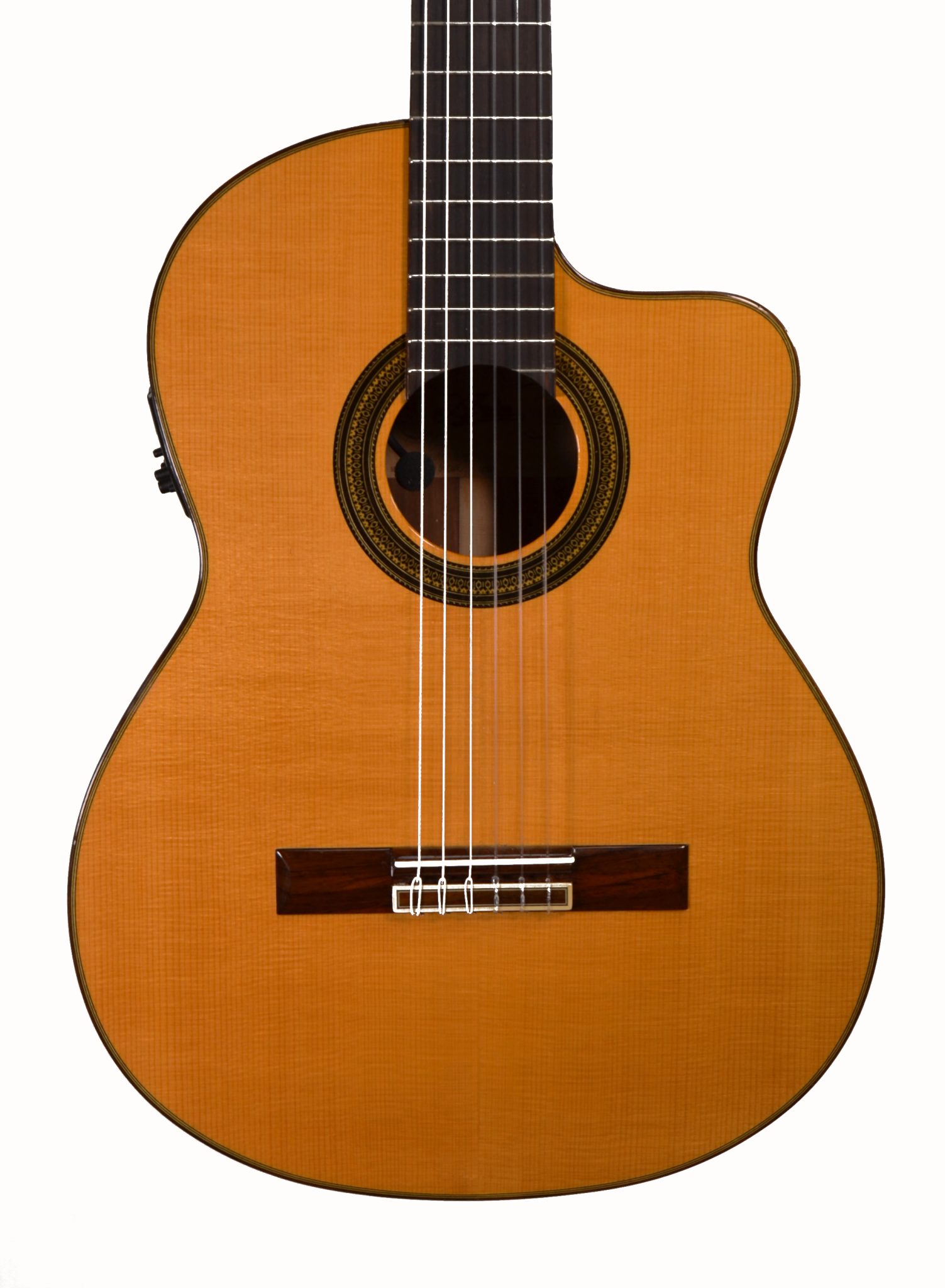 Aria - A-60CWE Nylon String Acoustic/Electric Guitar w/ HSC - Used - Image 2