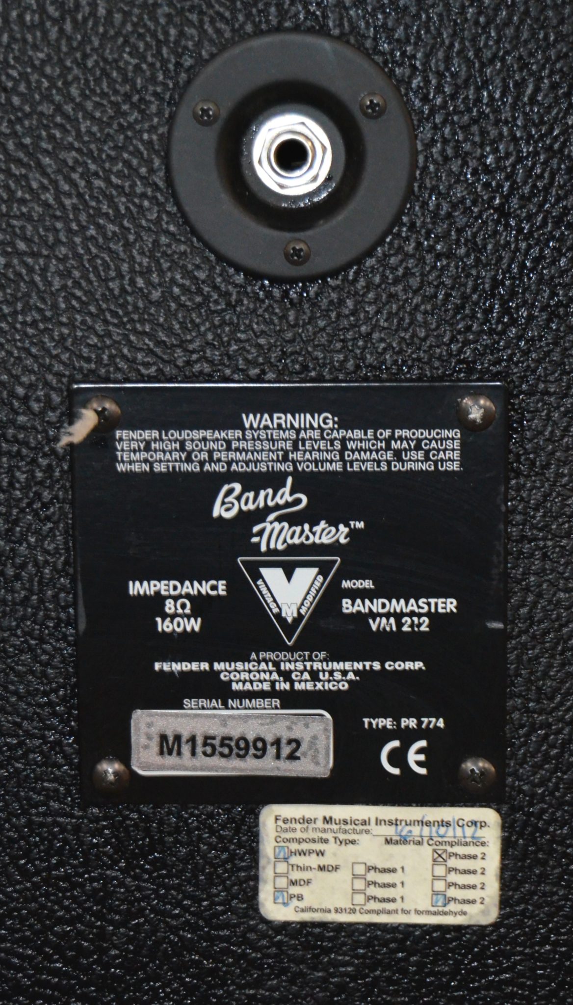 Fender - VM212 Vintage Mod 2x12 Closed Back Guitar Cabinet - Used - Image 5