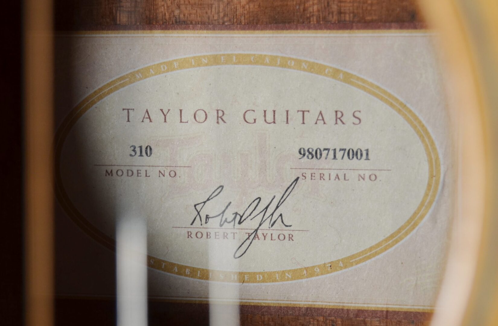 Taylor - 310 Acoustic Dreadnaught Guitar w/ OHSC - Used - Image 9